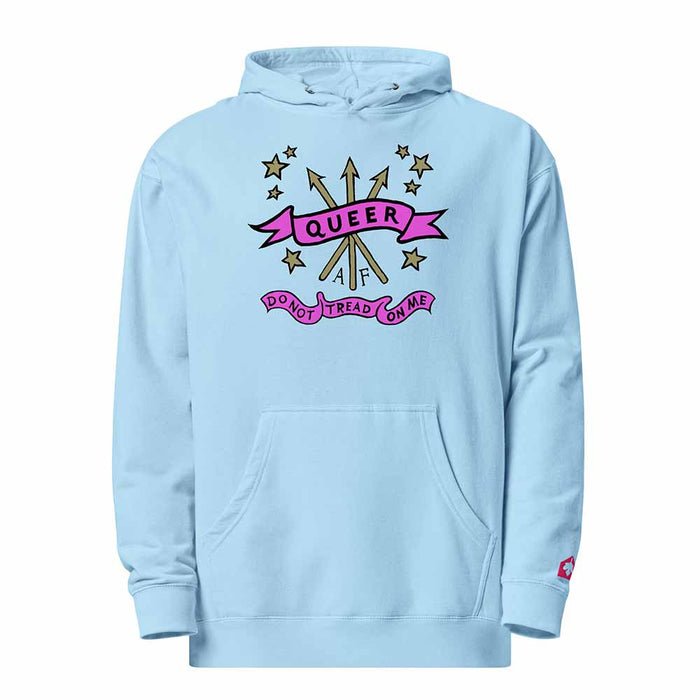 Do Not Tread On Me Queer AF Pullover Hooded Sweatshirt - The Center