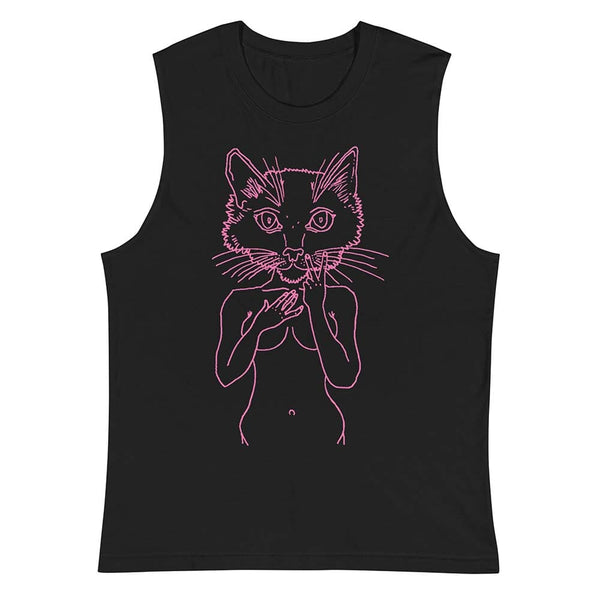 Pink Pussycat Sleeveless T-Shirt - PPFA