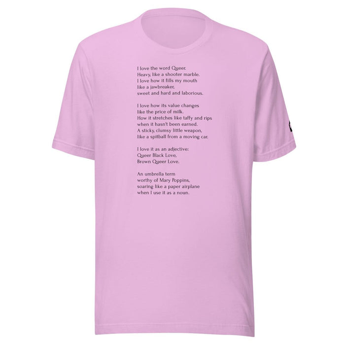 I Love the Word Queer Lilac Tee