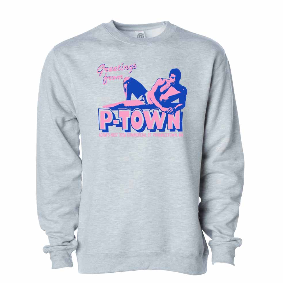 Greetings from P-town! Crew Sweatshirt  Grey Heather
