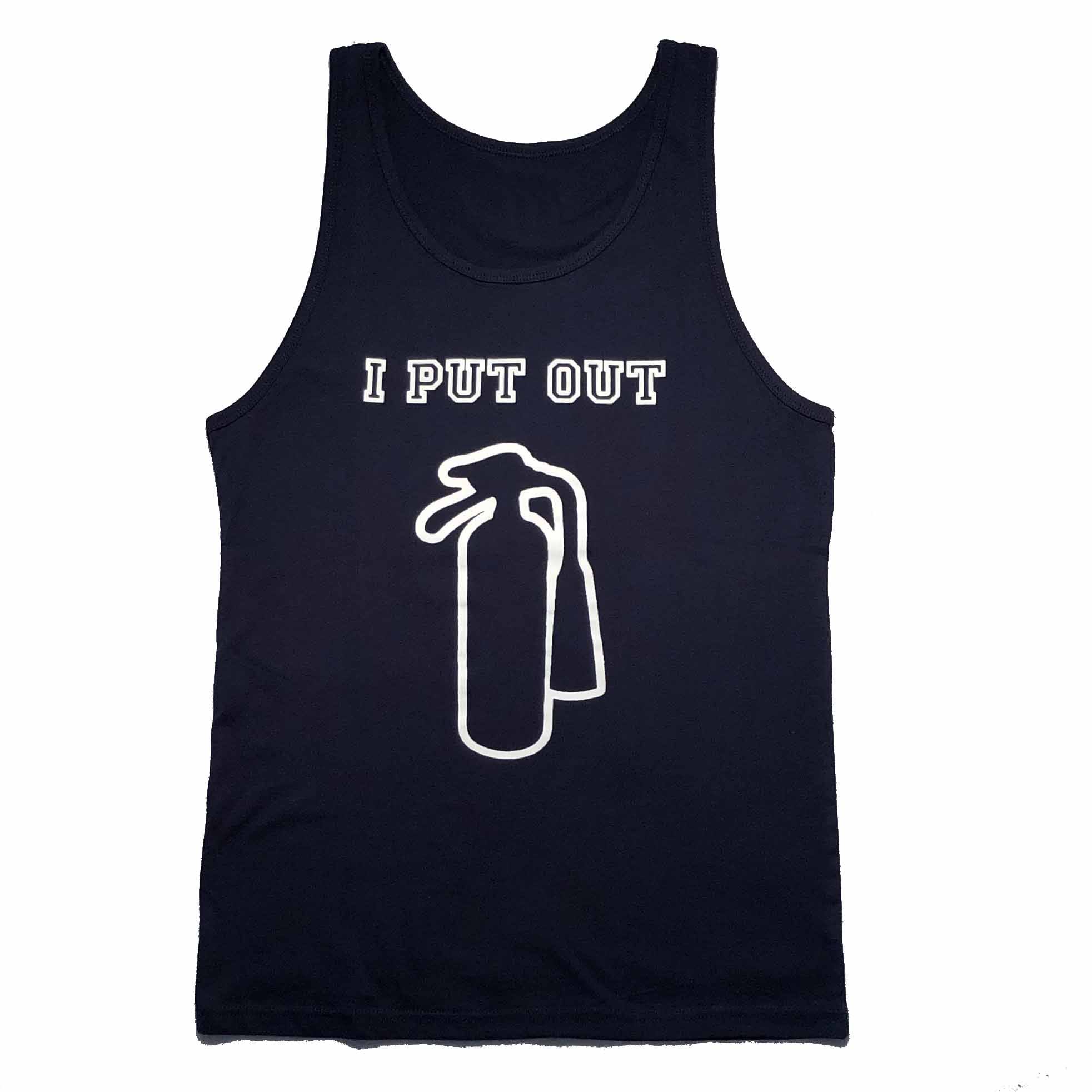 I Put Out Tank Top fire extinguisher navy