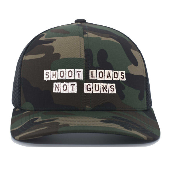 Shoot Loads Not Guns Camo Snapback - Gays Against Guns