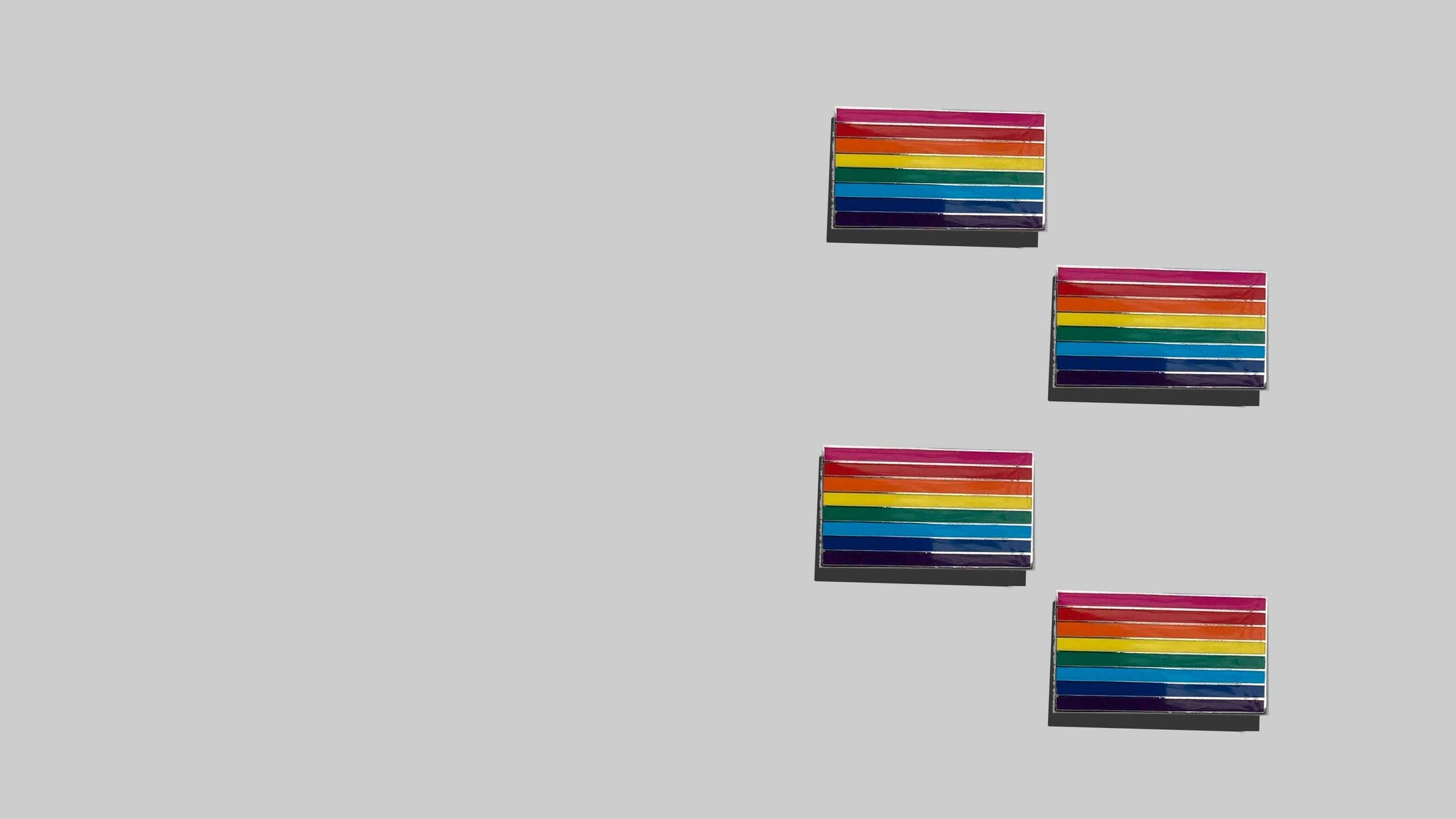 gilbert baker 8 color rainbow pin