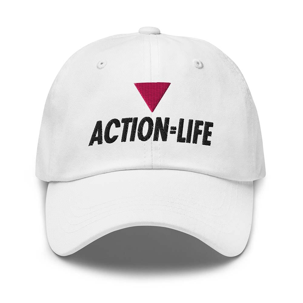 White cap with &