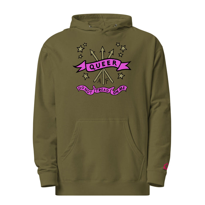 Do Not Tread On Me Queer AF Pullover Hooded Sweatshirt - The Center