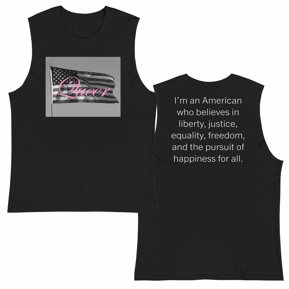 Queer American Sleeveless T-shirt