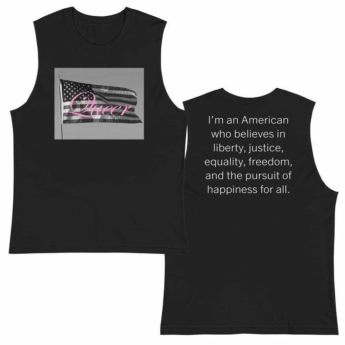 Queer American Sleeveless T-shirt