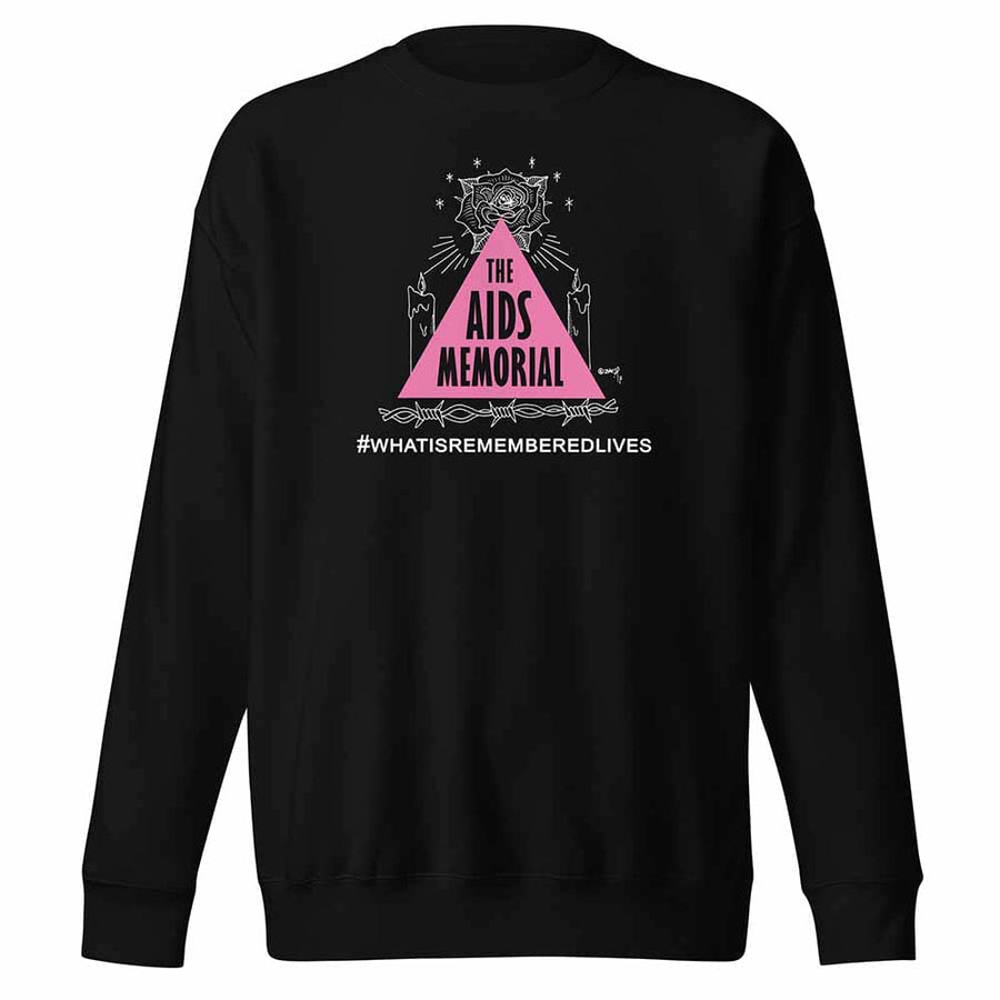 The AIDS Memorial Sweatshirt supporting The AIDS Memorial