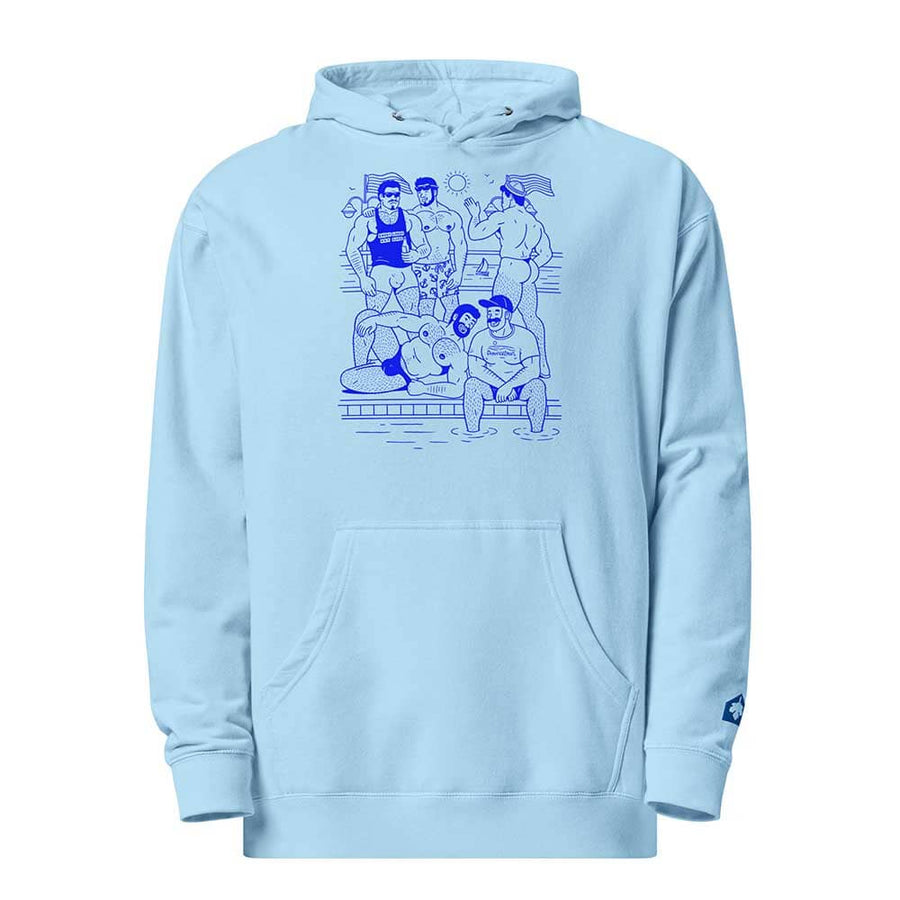 Ptown Boatslip Tea Pullover Hooded Sweatshirt by Hey Beefcake