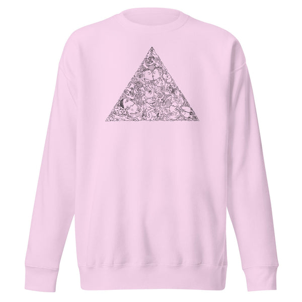 Love Triangle Black Print Sweatshirt - Ali Forney Center