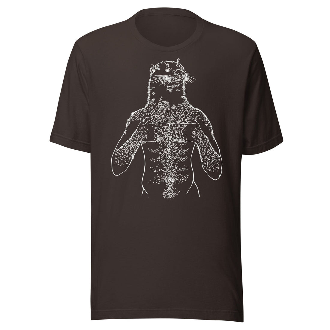 Otter White Print T-Shirt