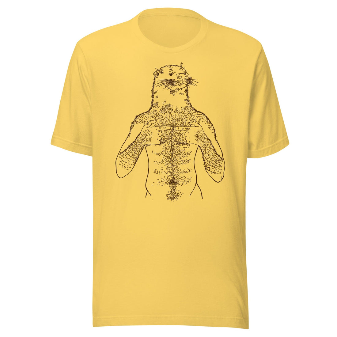 Otter Brown Print T-Shirt