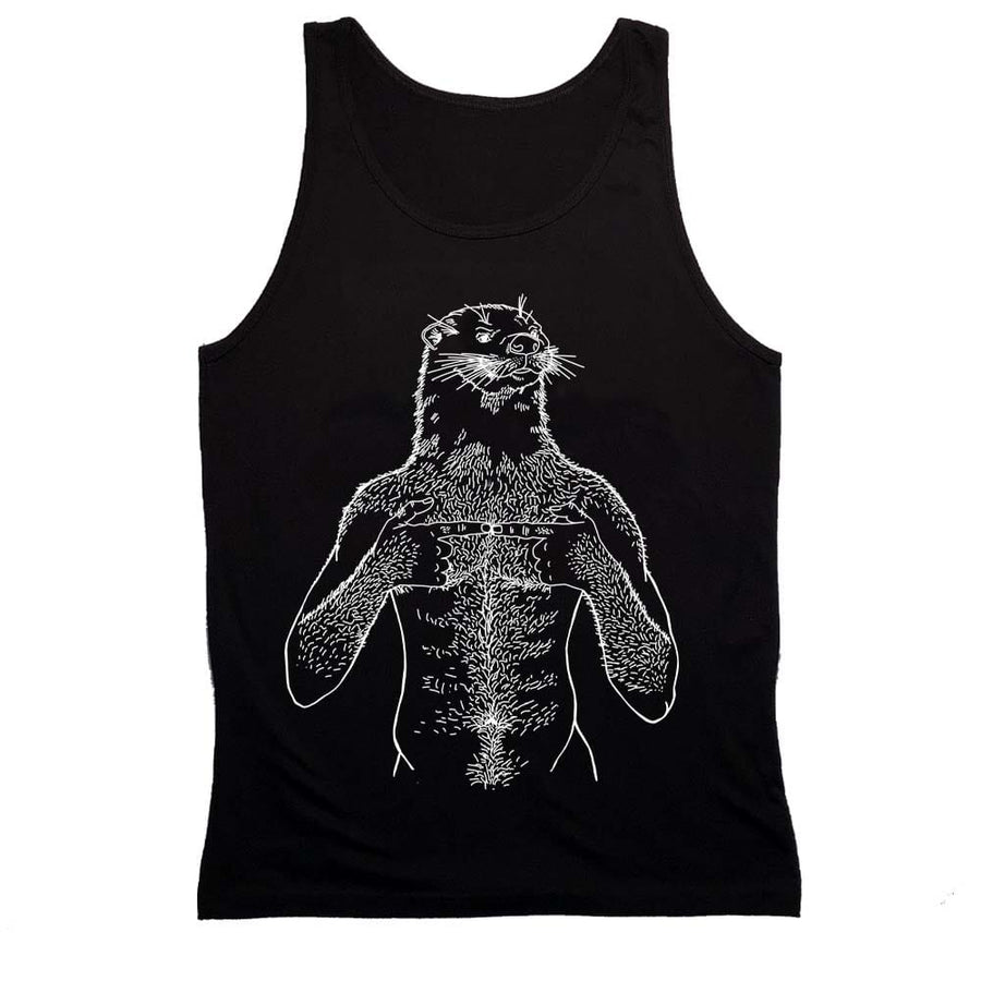 Otter White Print Tank by Brian Kenny