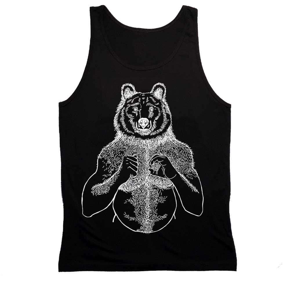 Beefy Bear Black Tank