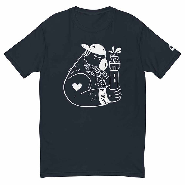 Carlos Rodriguez Pilgrim Monument Ptown Bear T-Shirt navy