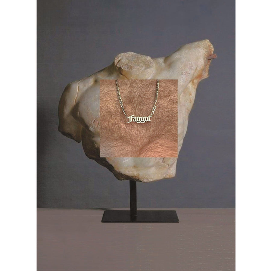 Naro Pinosa F*ggot Necklace Hairy Chest Postcard by Naro Pinosa
