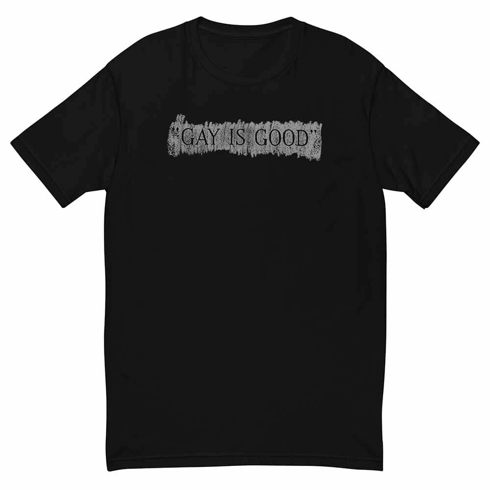 gay is good short sleeve t-shirt black