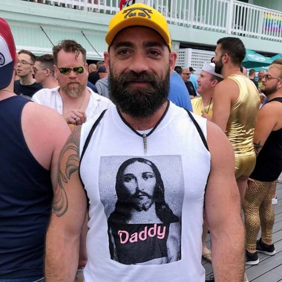 naropinosa jesus daddy sleeveless t-shirt