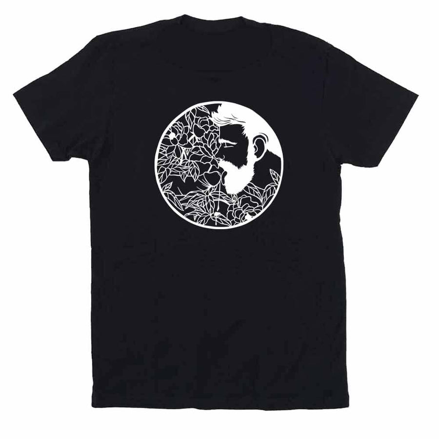 Kinky Needles Bearded Floral Nectar T-Shirt by Kinky Needles