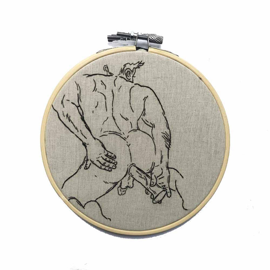 Dildo Play Original Embroidery by Kinky Needles