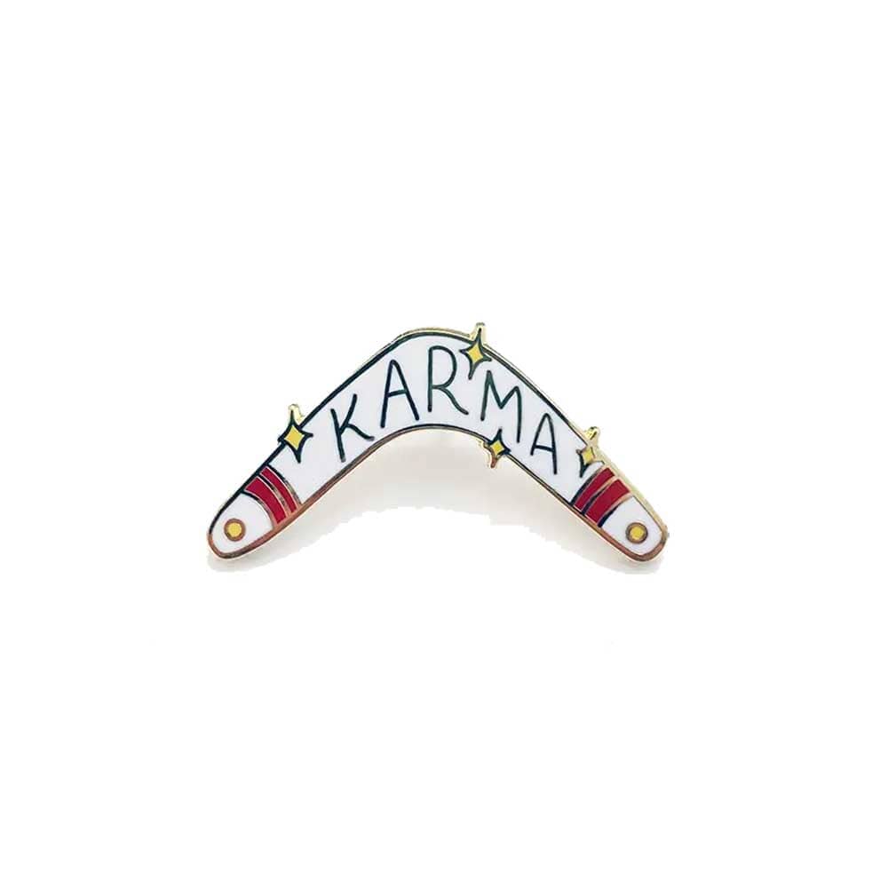 Karma Boomerang Pin