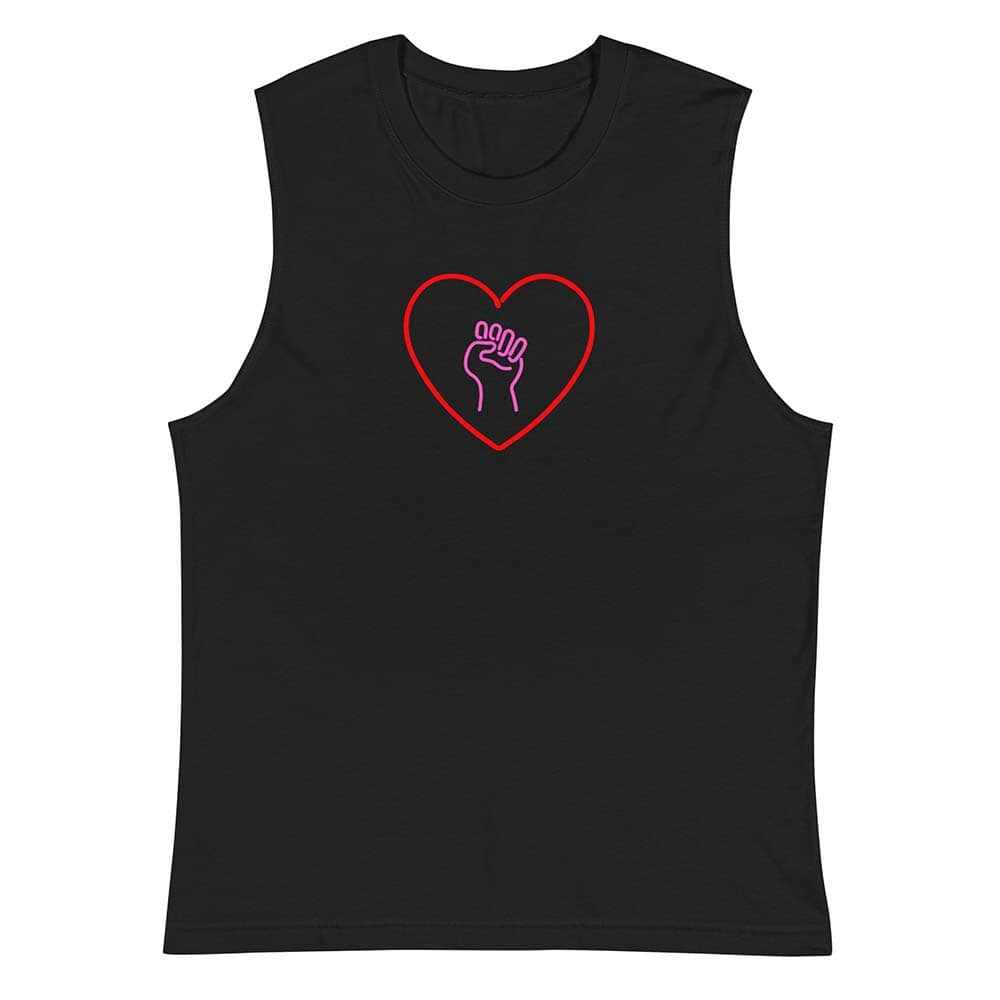Love As Activism Sleeveless T-shirt black