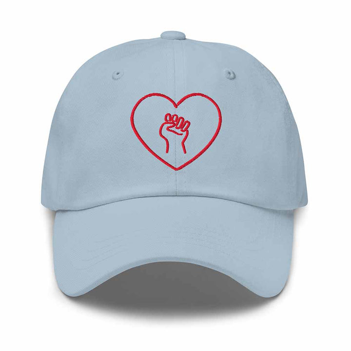 LOVE-AS-ACTIVISM-DAD-HAT-LIGHT-BLUE