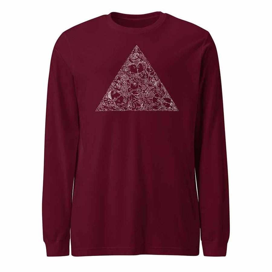 Love Triangle Long Sleeve T-shirt - Trevor Project by Brian Kenny