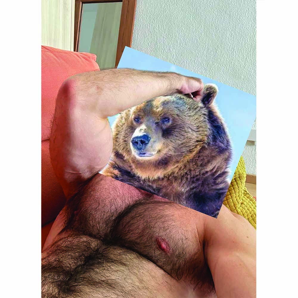 Naro Pinosa Bear Armpit Postcard