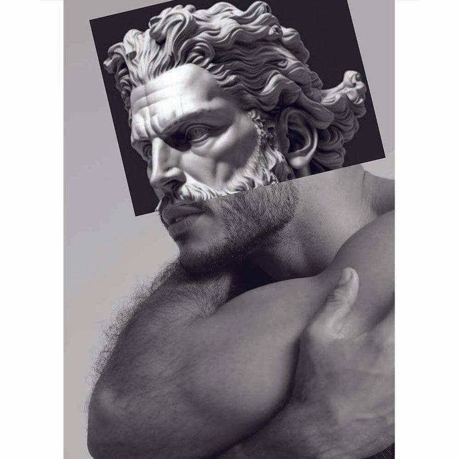 Naro Pinosa Grecian Profile Postcard by Naro Pinosa