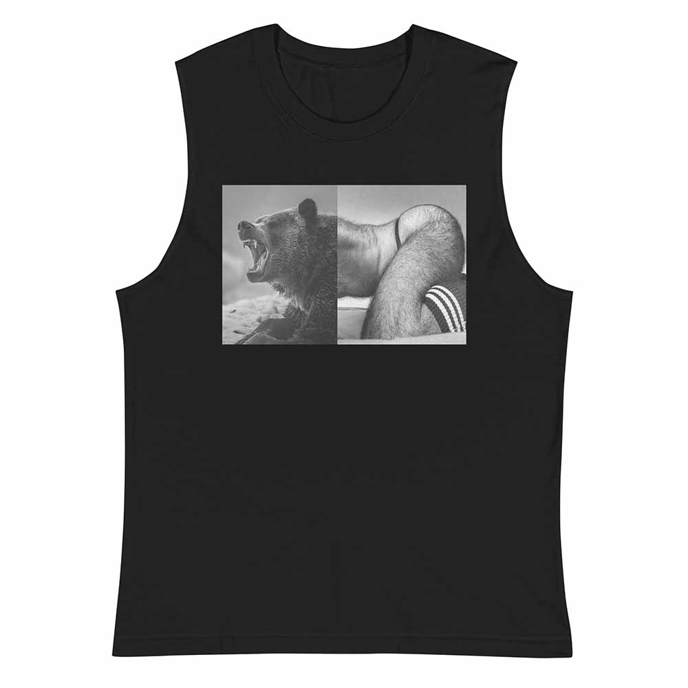 Naro Pinosa Growling Bear Sleeveless T-Shirt