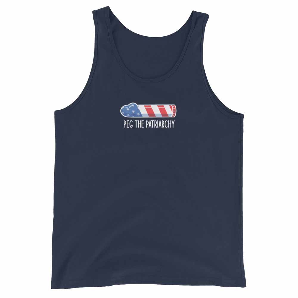 Peg the Patriarchy Tank navy