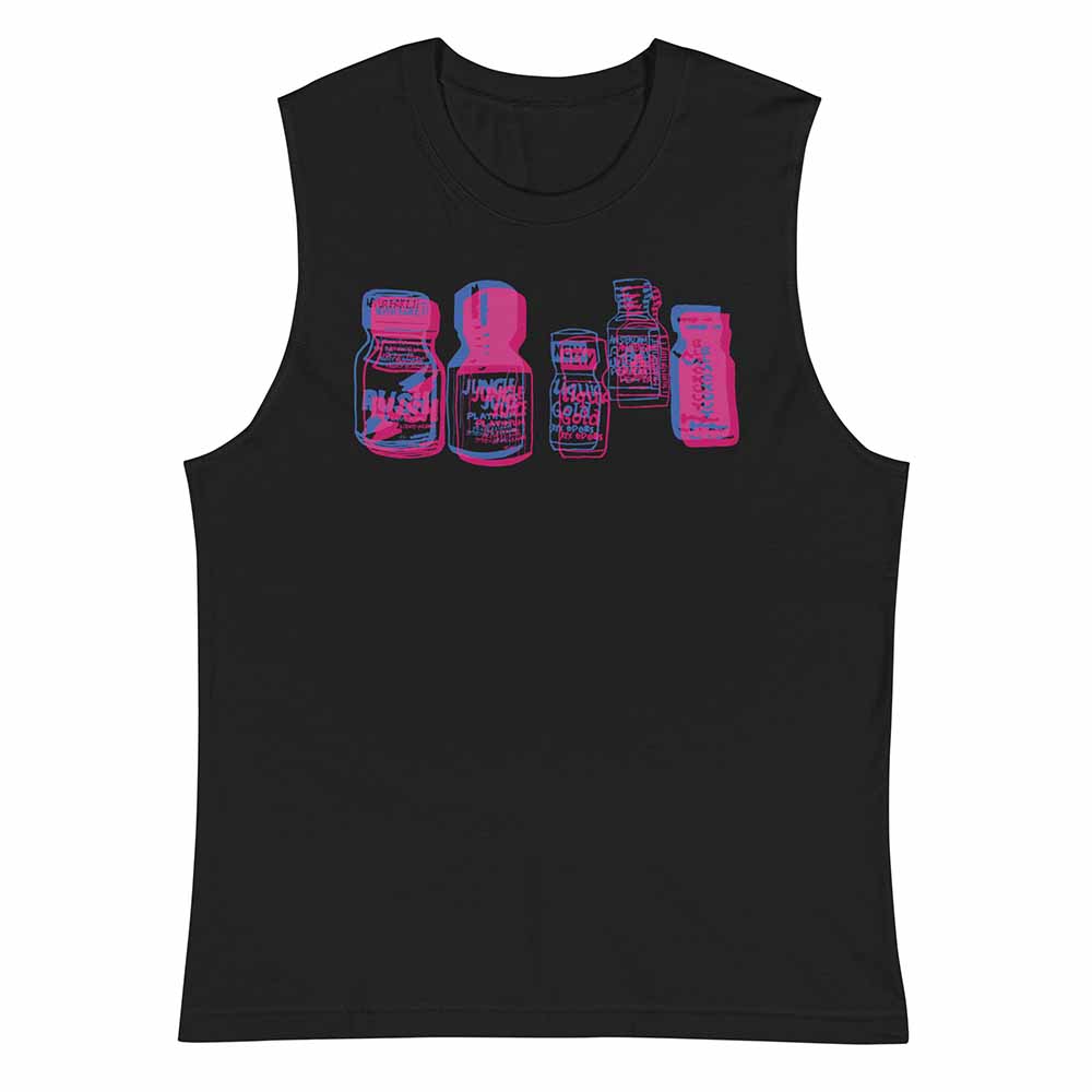 Poppers Sleeveless T-shirt black