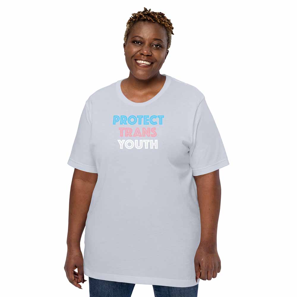 Protect Trans Youth T-shirt on woman