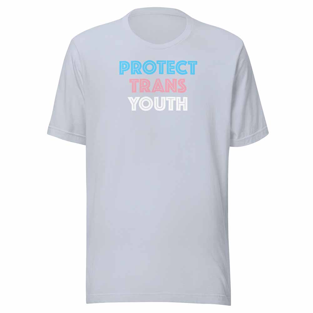 Protect Trans Youth T-shirt light blue