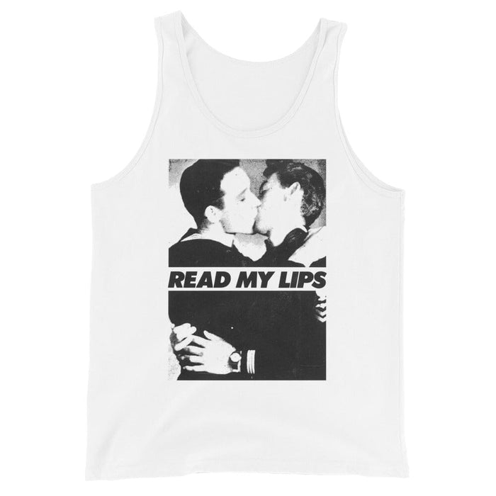 Read My Lips Men Tank - Rainbow Railroad