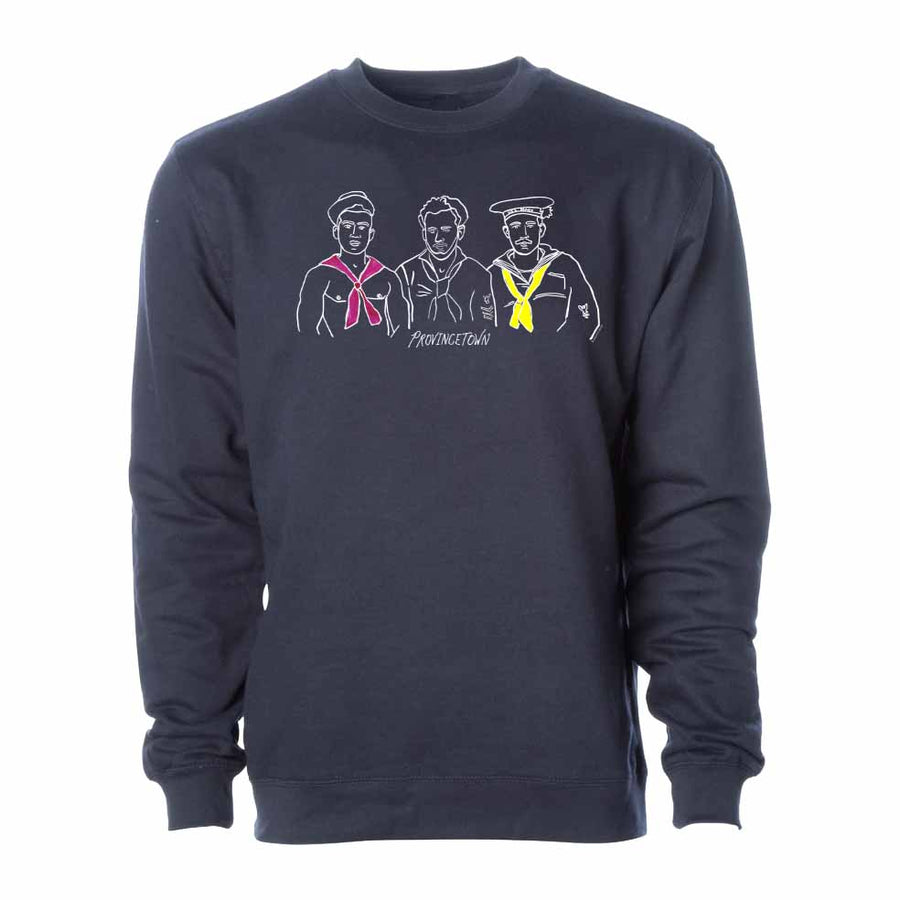 Navy Seamen Provincetown Crew Sweatshirt by Andrew Sedgwick Guth