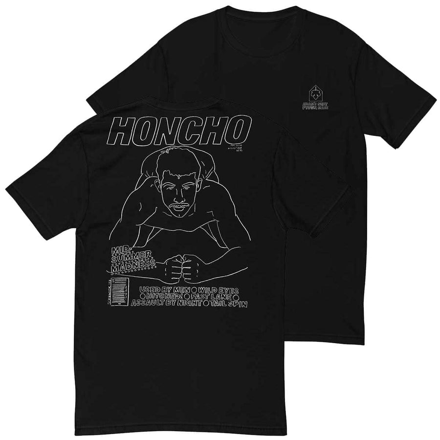 Honcho August 1985 Short Sleeve T-Shirt by Andrew Sedgwick Guth