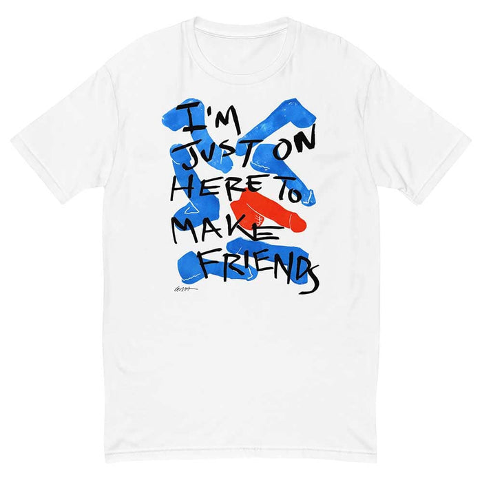 Here to Make Friends Short Sleeve T-Shirt