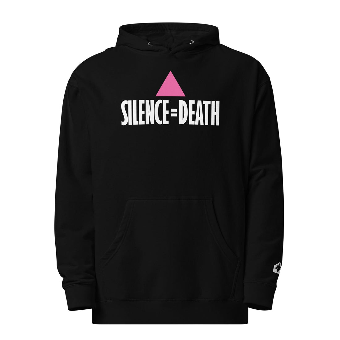 Silence = Death Black Hoodie - Ali Forney Center