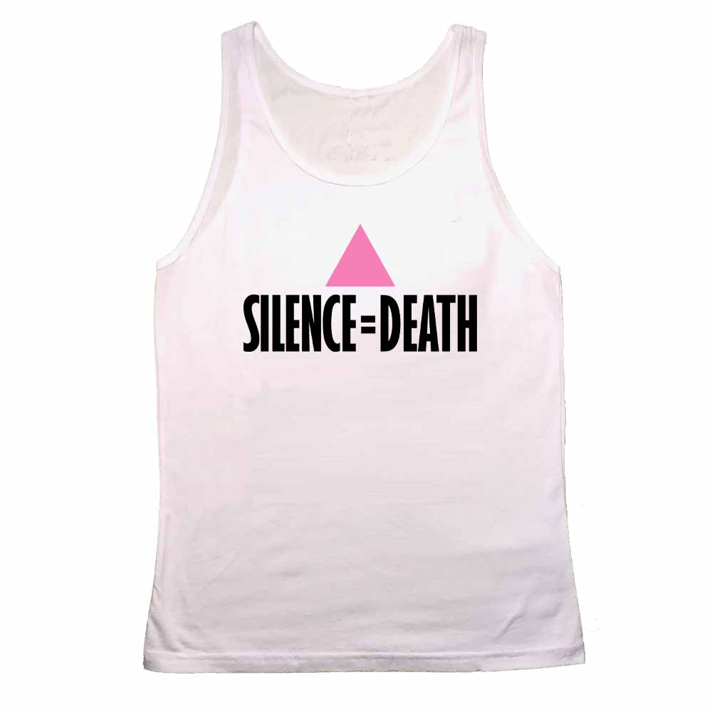 Silence = Death White Tank supporting Ali Forney Center