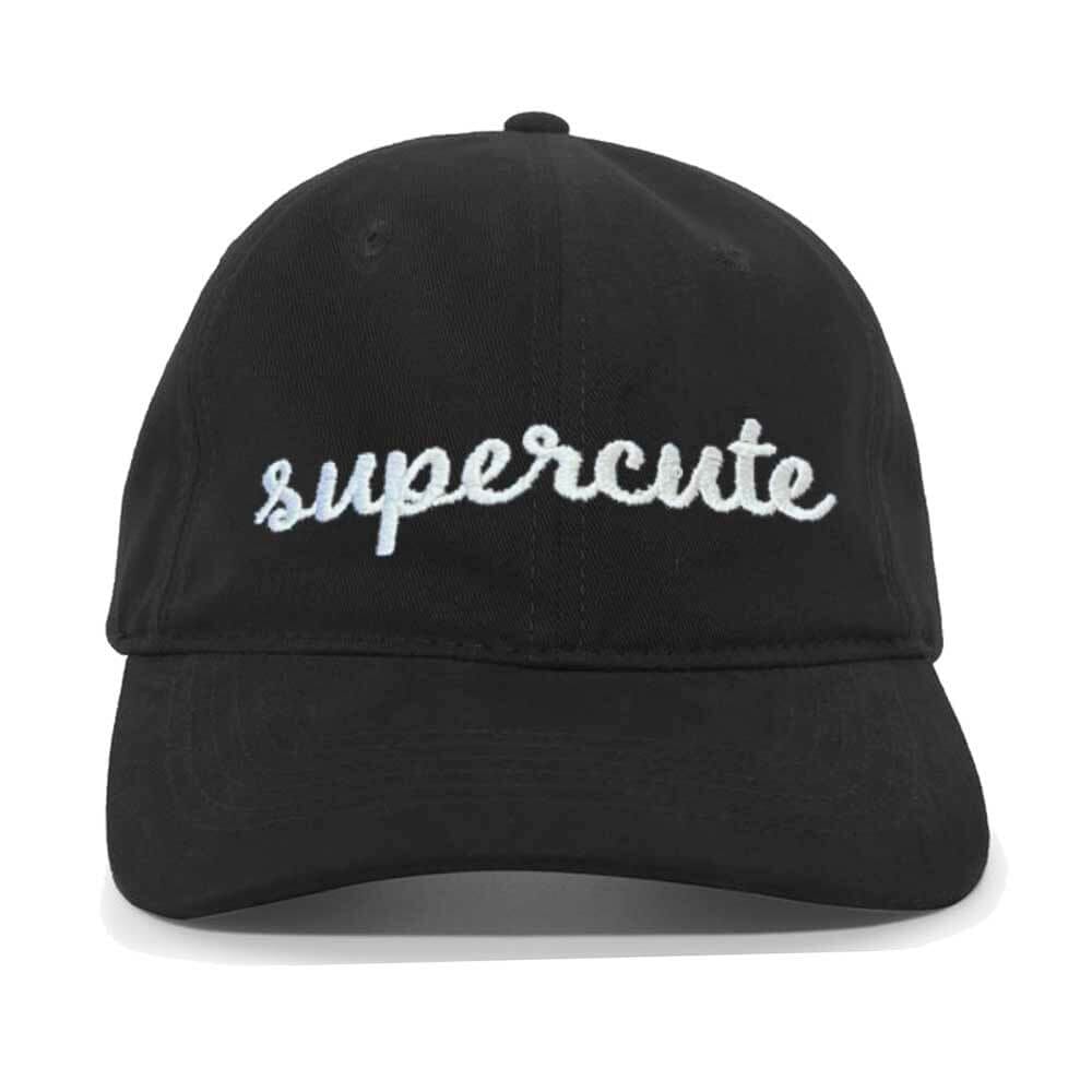 supercute twill dad hat black