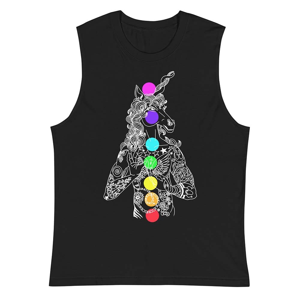 Unicorn Chakras Sleeveless Tee - Summer of Sass