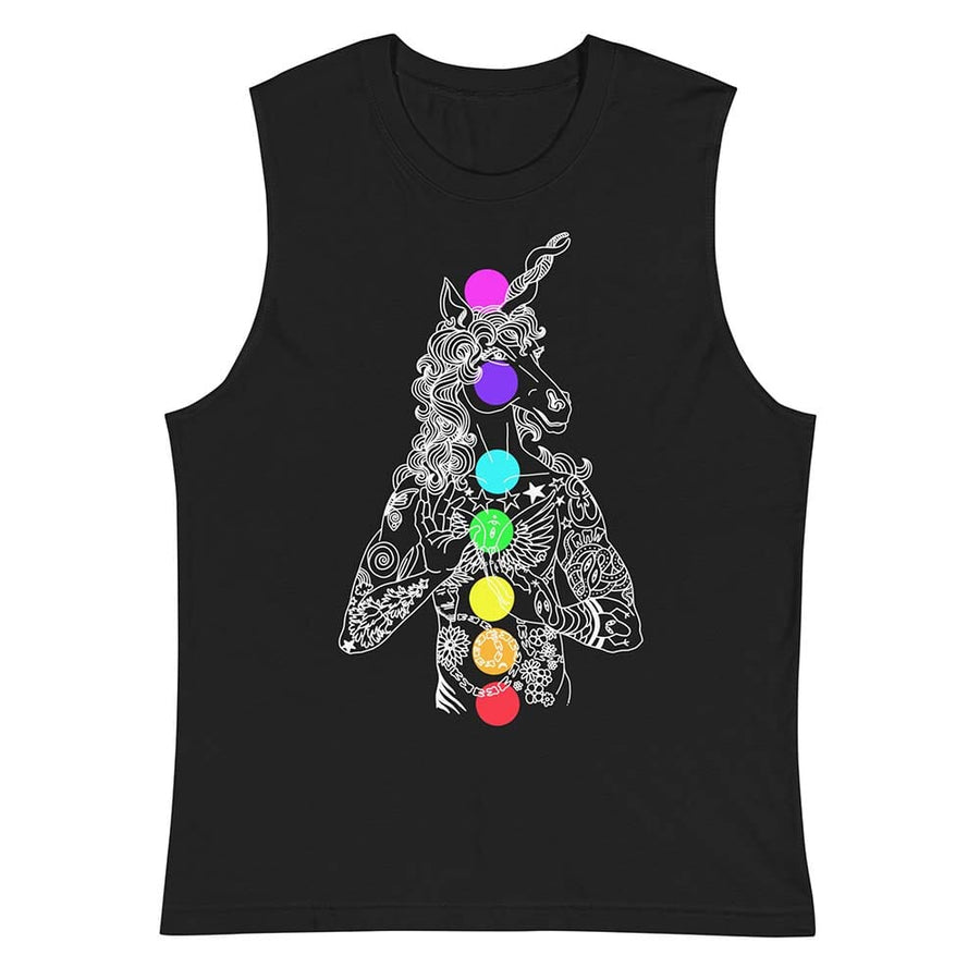 Unicorn Chakras Sleeveless Tee - Summer of Sass by Brian Kenny