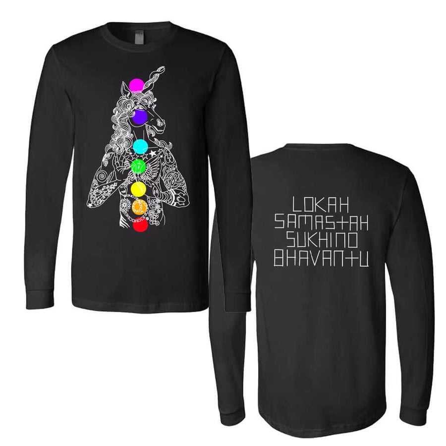 Unicorn Chakras Long Sleeve T-Shirt - Summer of Sass by Brian Kenny