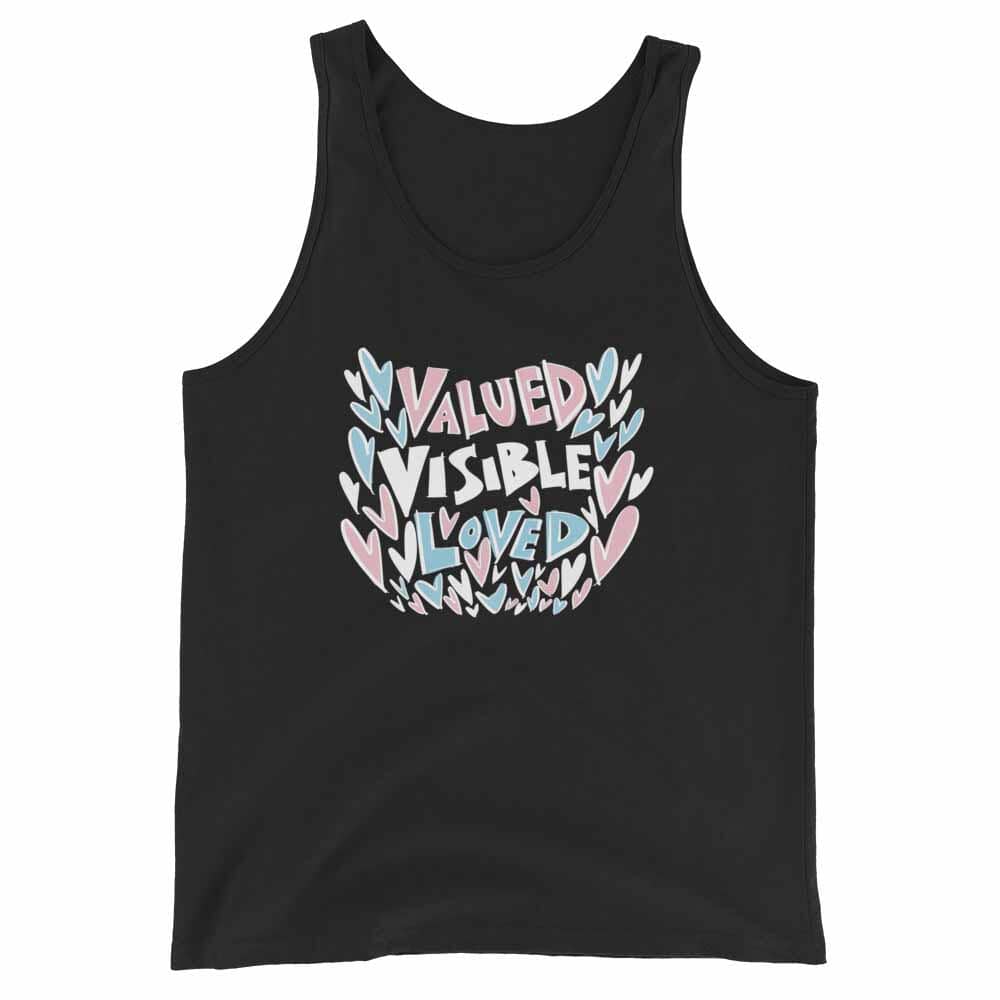Valued Visible Loved Tank black