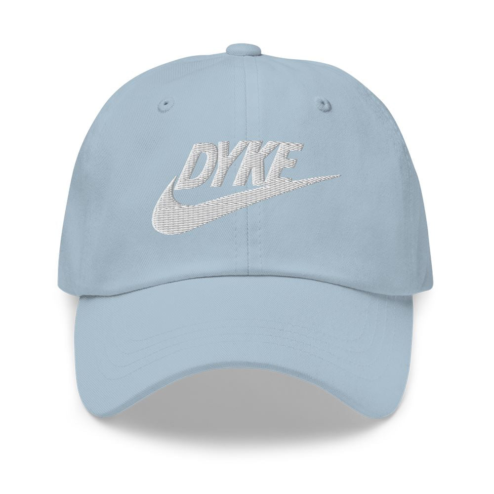 dyke sport twill dad hat light blue