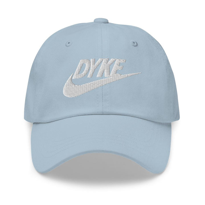 dyke sport twill dad hat light blue