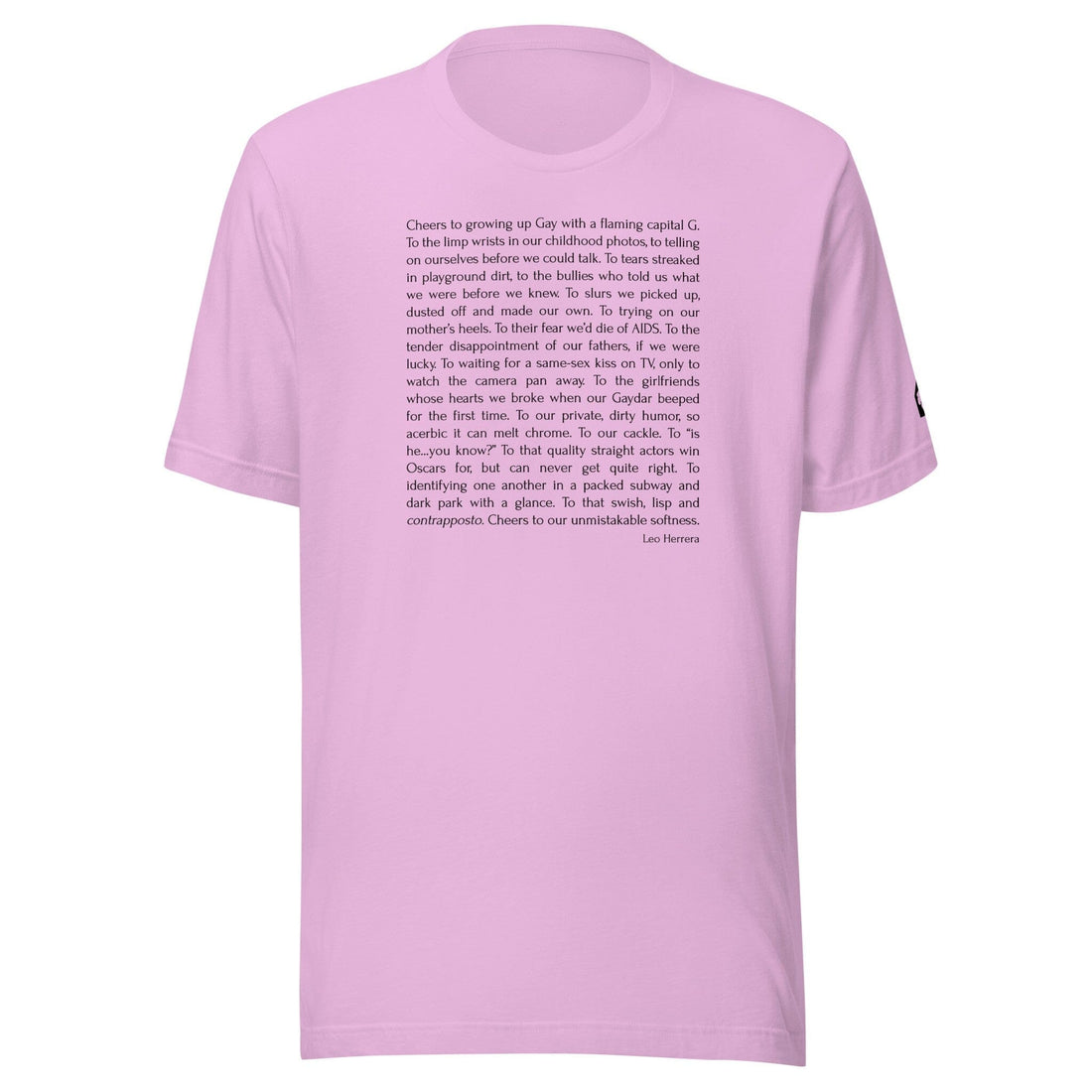 Cheers to Growing Up Gay Lilac Tee