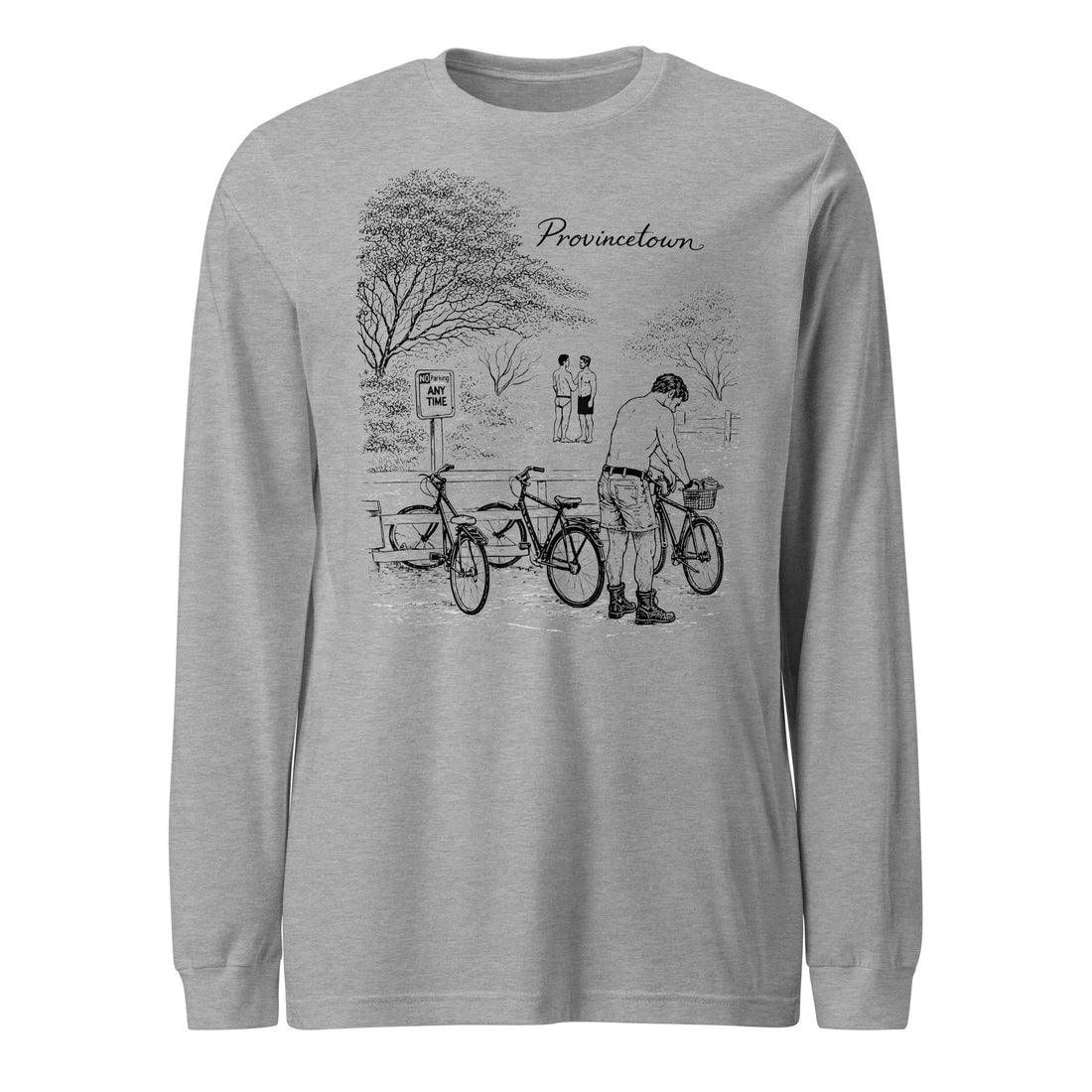 Provincetown Boy Beach Bikes Long Sleeve T-Shirt